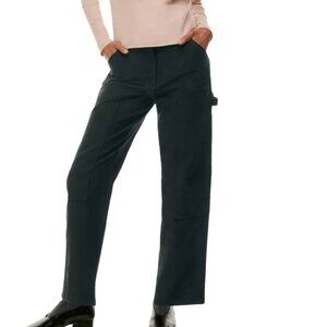 Aritzia Wilfred Free Brennan High-Rise Cotton Utility Pants in Black Size 00